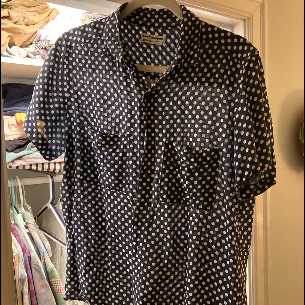 American Apparel pok a dot  Shirt.